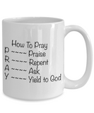How To Pray Mug - Moloco Designs
