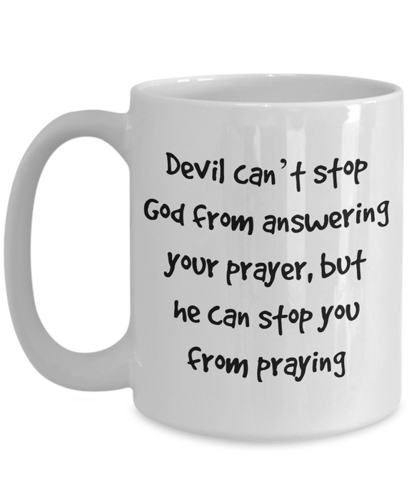 Devil Can't Stop God Mug - Moloco Designs