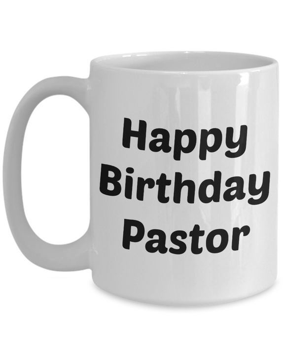 Happy Birthday Pastor Mug - Moloco Designs
