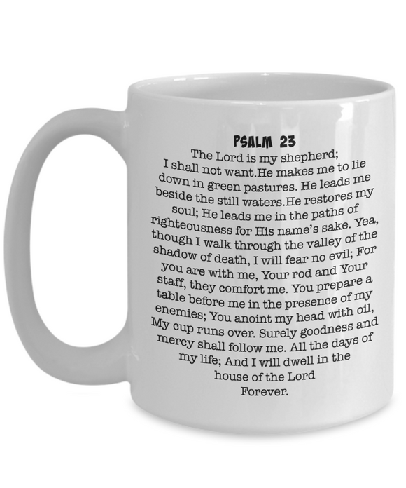 Psalm 23 Mug - Moloco Designs